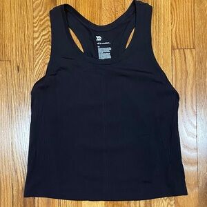 All in Motion Black Razorback Tank Top
